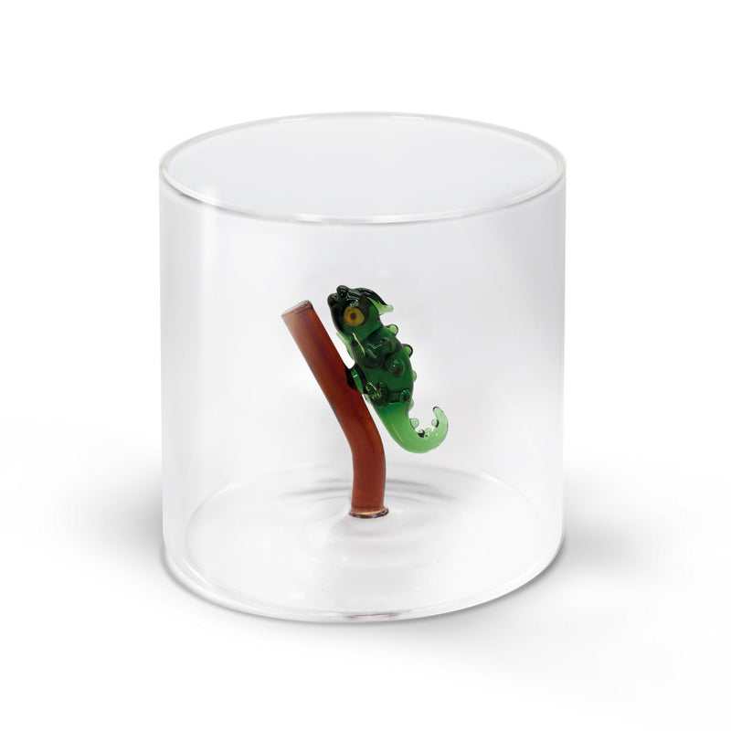 Gobelet En Verre Borosilicate - Figurine Gecko