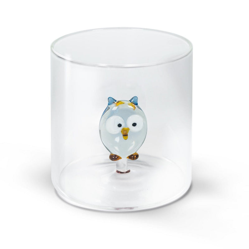 Gobelet En Verre Borosilicate - Figurine Chouette