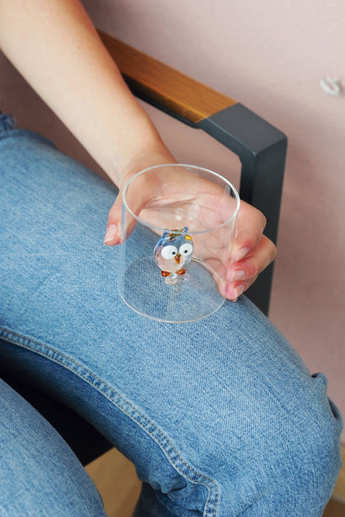 Monterey - Lot De 2 Gobelets Chouettes - Verre Borosilicate