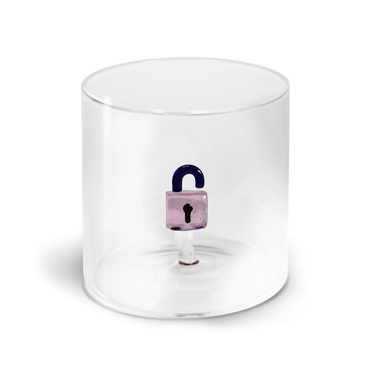4-pack Dricksglas I Borosilikatglas - Hänglåsfigur