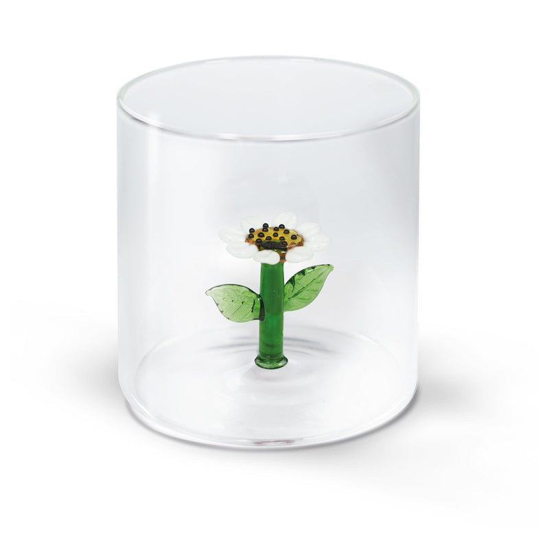 Monterey - Lot De 2 Gobelets Marguerites - Verre Borosilicate