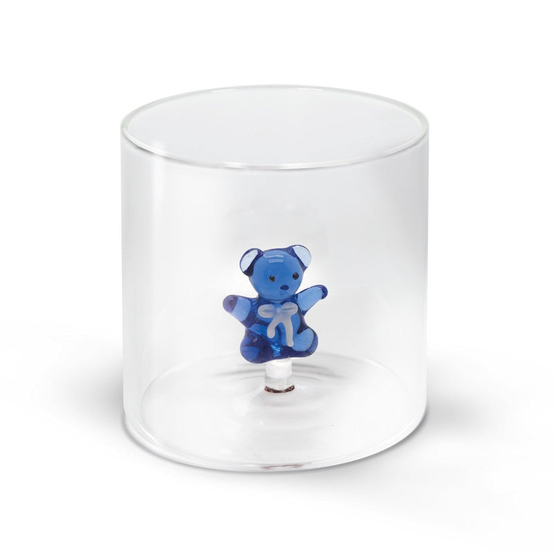 Monterey - Lot De 2 Gobelets Peluche Bleues - Verre Borosilicate