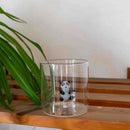 Borosilicate Glass Tumbler - Panda Figurine
