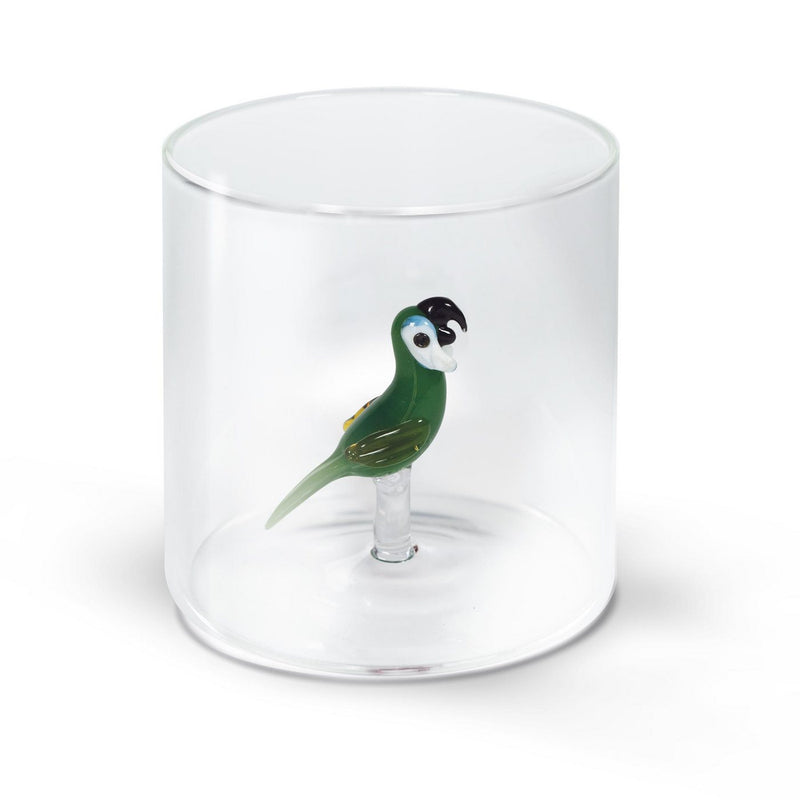 Vaso de vidrio de borosilicato - Figura de loro