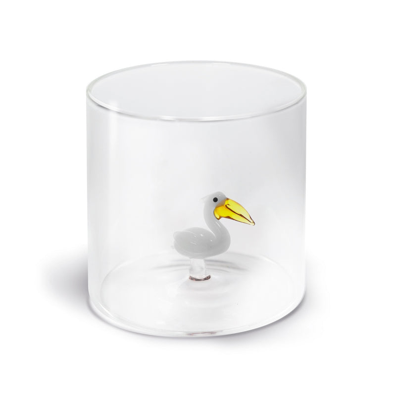 Vaso de vidrio de borosilicato - Figura Pelícano