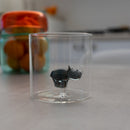 Gobelet En Verre Borosilicate - Figurine Rhinoceros