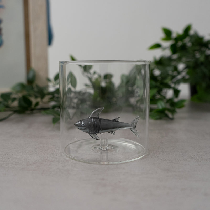 Gobelet En Verre Borosilicate - Figurine Requin