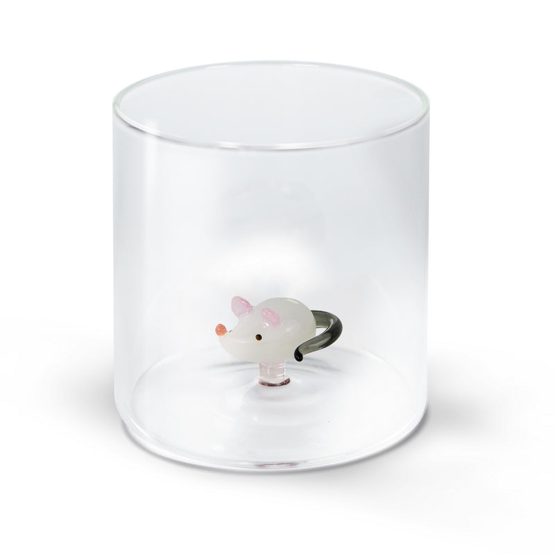 Vaso de vidrio de borosilicato - Figura de ratón