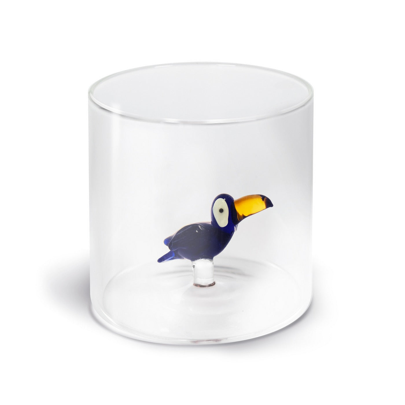 Borosilicate Glass Cup - Toucan Figurine