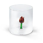 Lote De 4 Vasos De Vidrio Borosilicato - Figura Tulipa