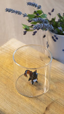 Borosilicate Glass Tumbler - Fox Figurine