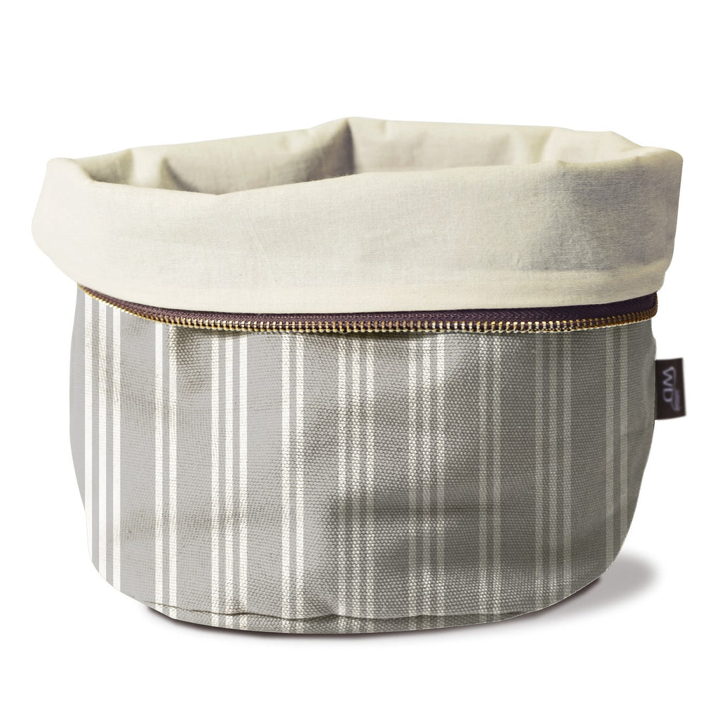 Warming Bread Bag - Grey Striped