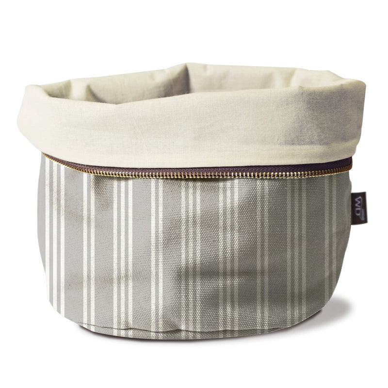 Heated Bread Bag - Gray Striped