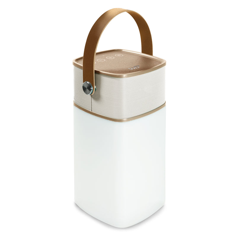 Milano - Enceinte Bluetooth Avec Lumière LED - Or