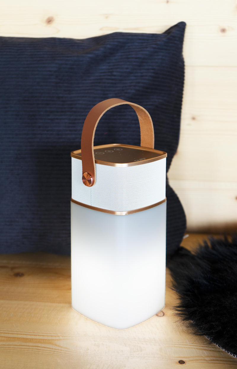 Milano - Enceinte Bluetooth Avec Lumière LED - Or