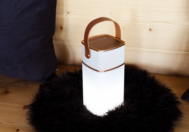 Milano - Enceinte Bluetooth Avec Lumière LED - Or