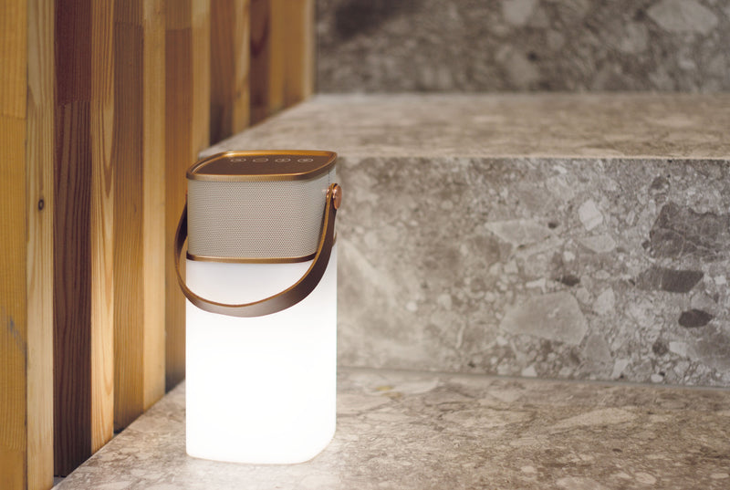 Milano - Enceinte Bluetooth Avec Lumière LED - Or
