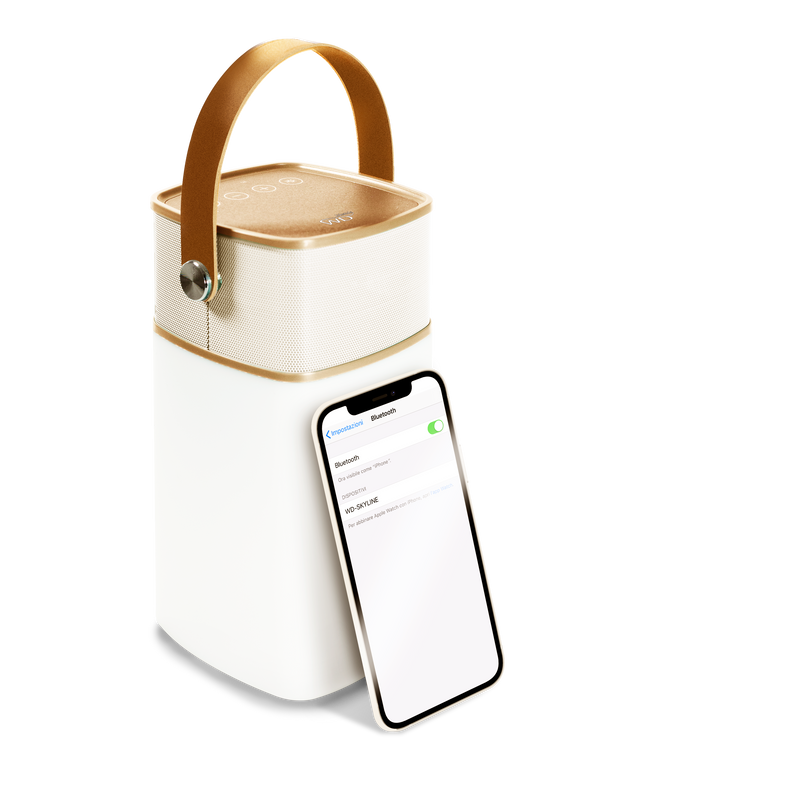 Milano - Enceinte Bluetooth Avec Lumière LED - Or