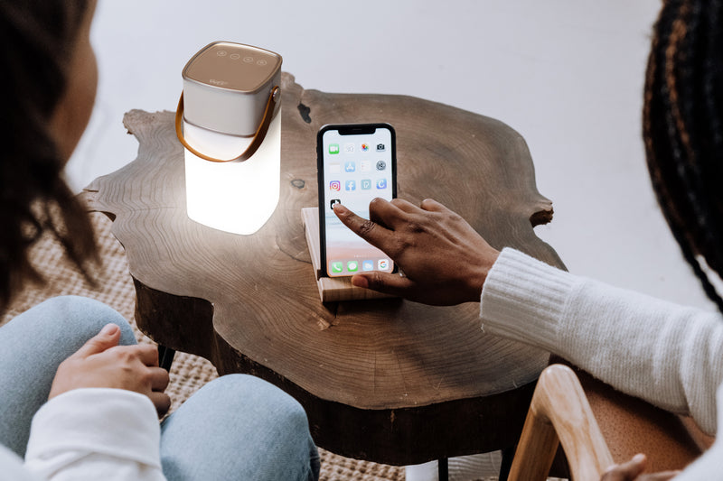 Milano - Enceinte Bluetooth Avec Lumière LED - Argent