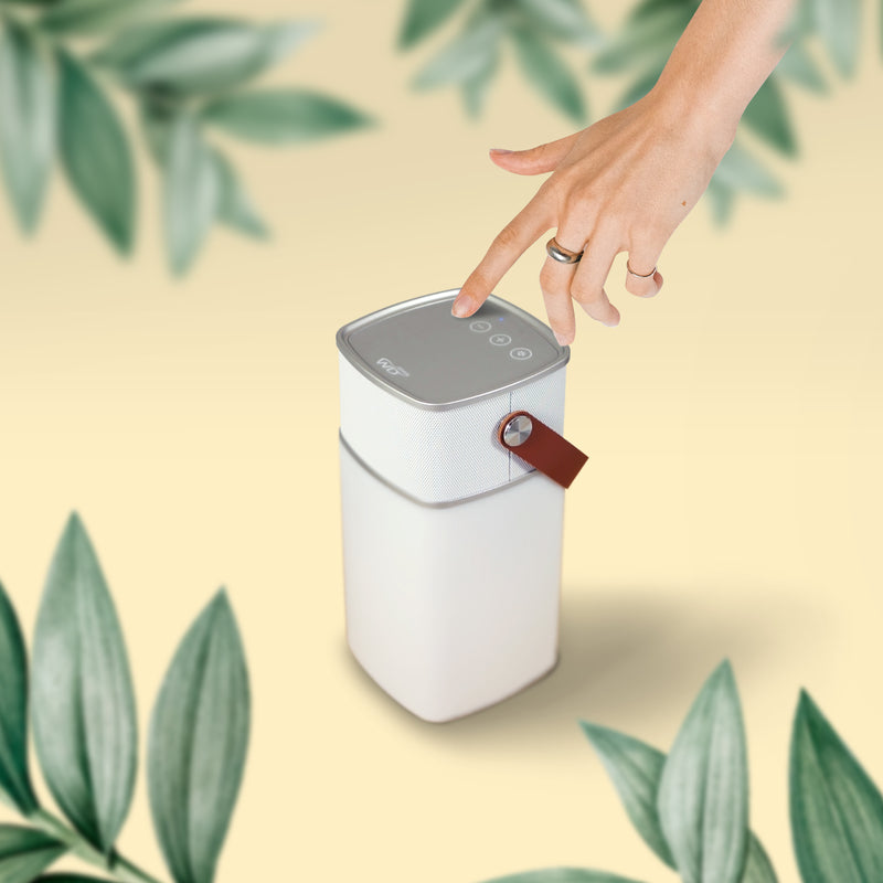 Milano - Enceinte Bluetooth Avec Lumière LED - Argent
