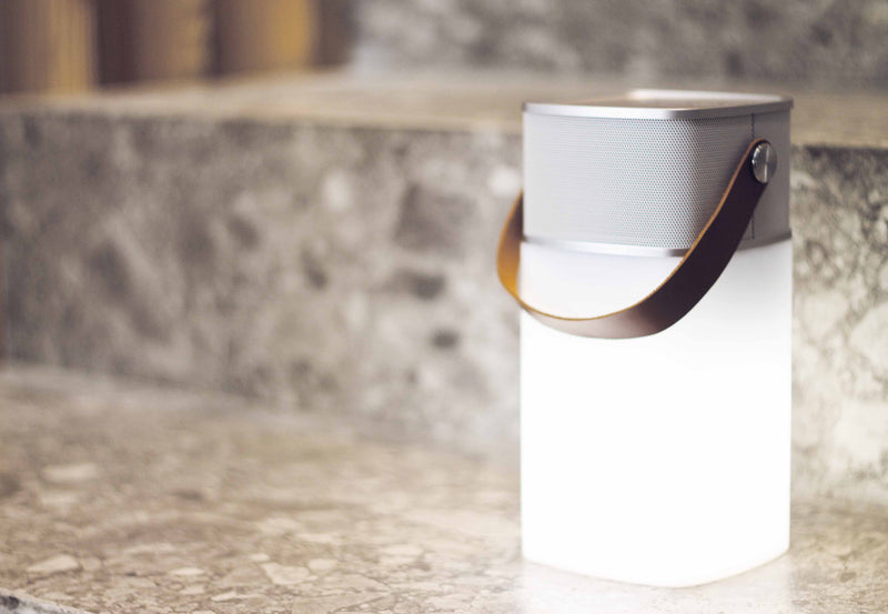 Milano - Enceinte Bluetooth Avec Lumière LED - Argent