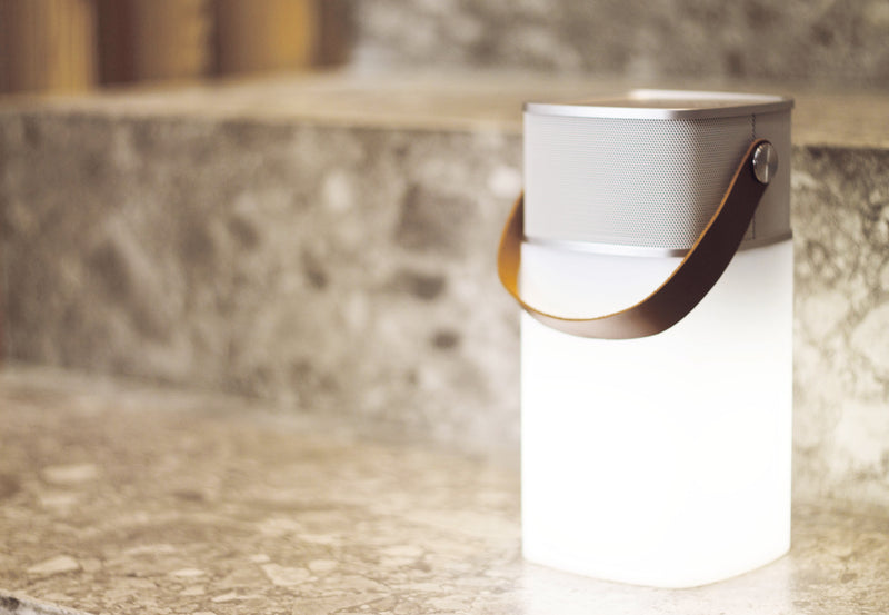 Milano - Enceinte Bluetooth Avec Lumière LED - Argent