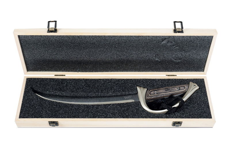 Sommelier Saber With Wooden Handle And Satin Cord
