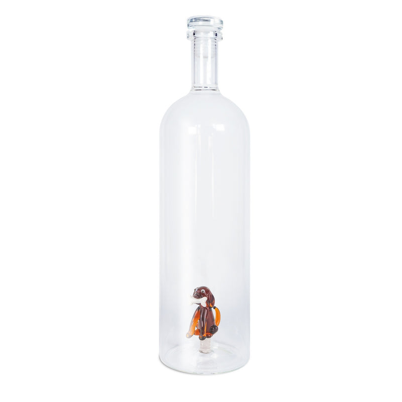 Bouteille En Verre Borosilicate Avec Bouchon - Figurine Chien