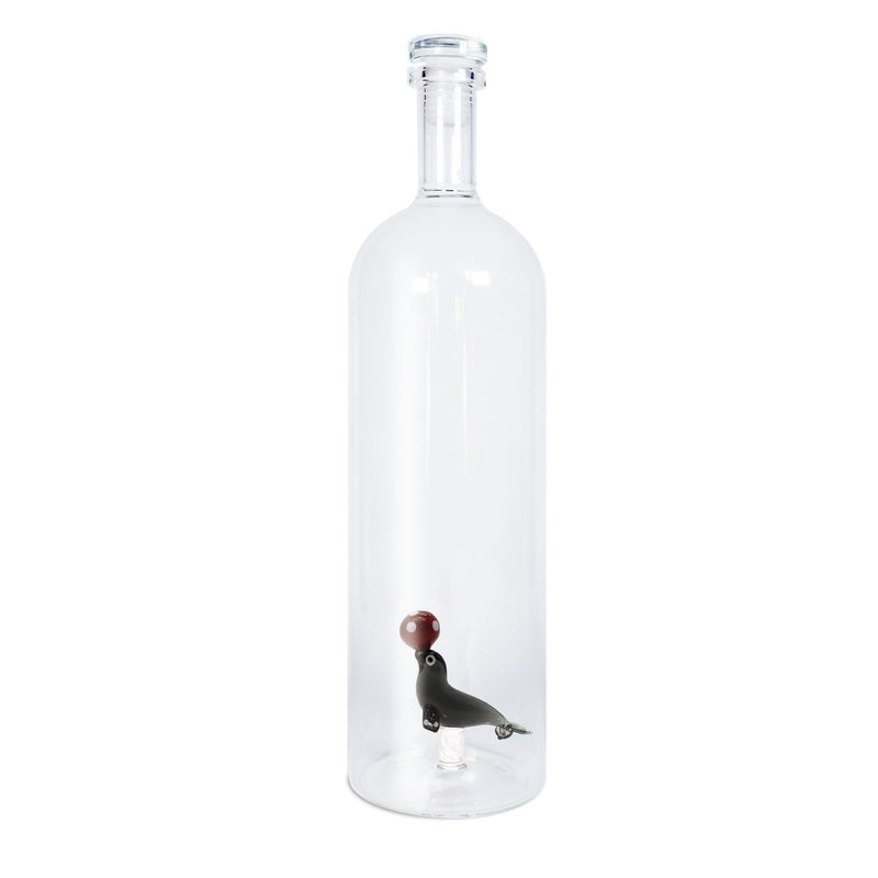 Bouteille En Verre Borosilicate Avec Bouchon - Figurine Phoque