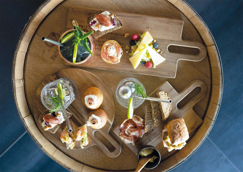 FSC® Acacia Wood Cutting Board, With Engraved Cocktail Recipe