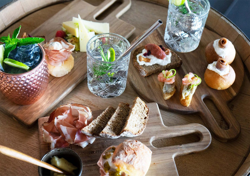 FSC® Acacia Wood Cutting Board, With Engraved Cocktail Recipe