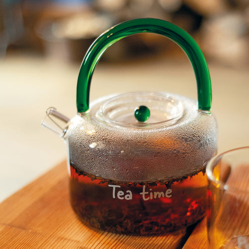 Théière En Verre Borosilicate Avec Filtre Sur Le Bec Verseur