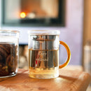 Borosilicate Glass Tea Maker With Stainless Steel Filter
