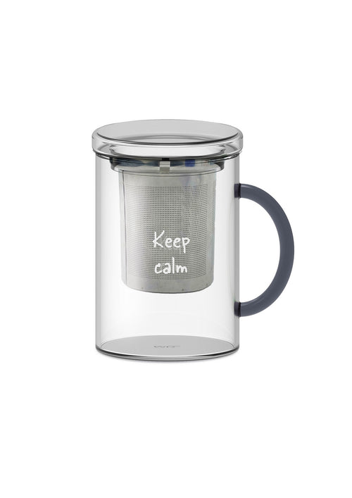 Tisanière En Verre Borosilicate Avec Filtre En Acier Inoxydable