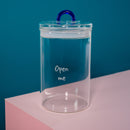 Monterey - Lot De 2 Pots Avec Bouchon Hermétique - Bleu - Verre Borosilicate