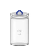 Monterey - Lot De 2 Pots Avec Bouchon Hermétique - Bleu - Verre Borosilicate