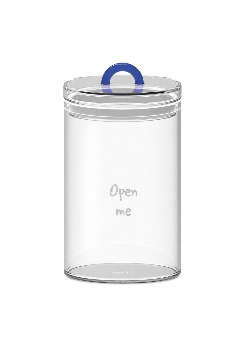 Monterey - Lot De 2 Pots Avec Bouchon Hermétique - Bleu - Verre Borosilicate