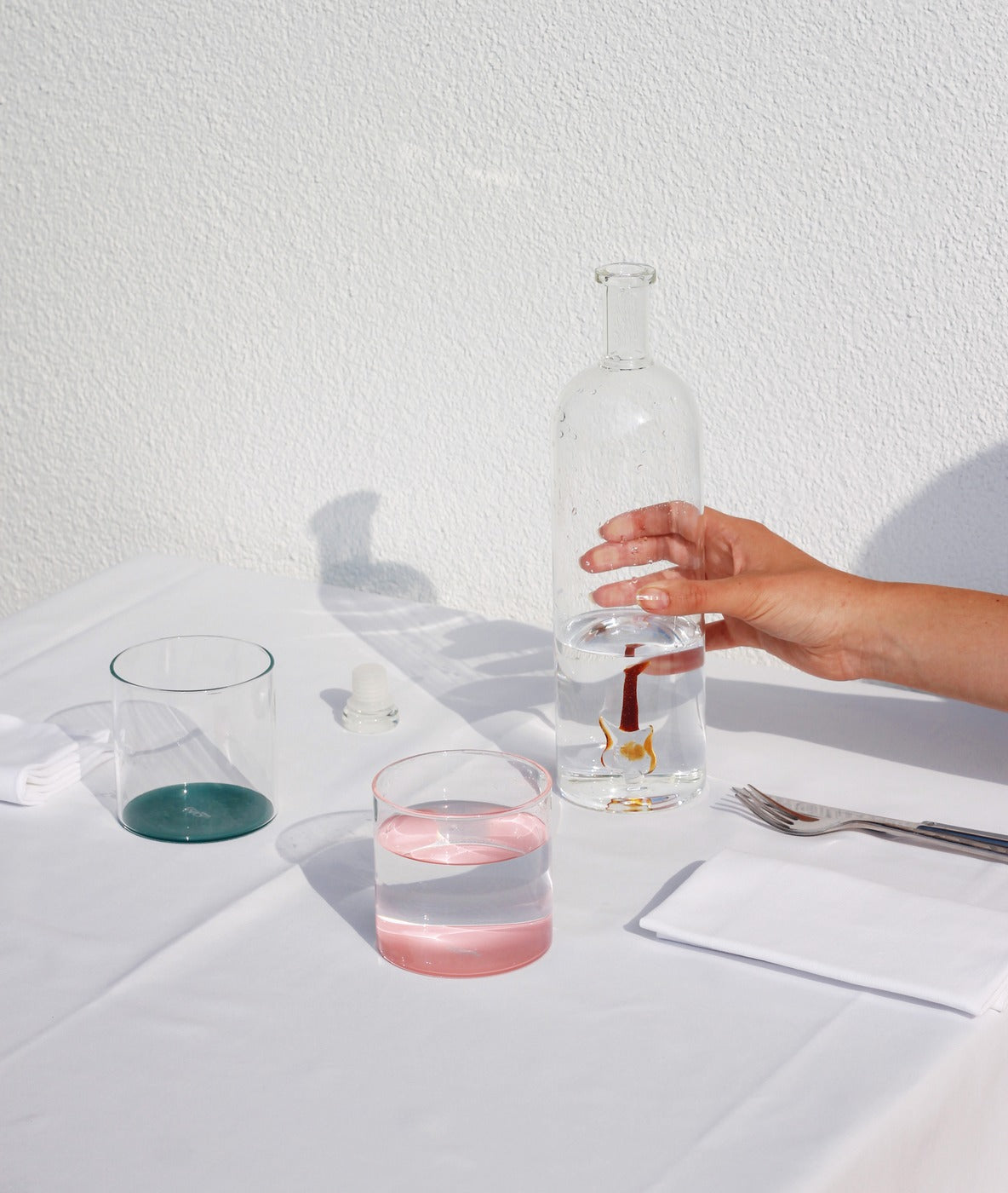 Set of 6 Coloured Borosilicate Glass Tumblers - 6 Colours