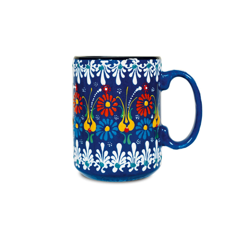 Istanbul - Lot De 2 Mugs Avec Décor - Bleu - Céramique