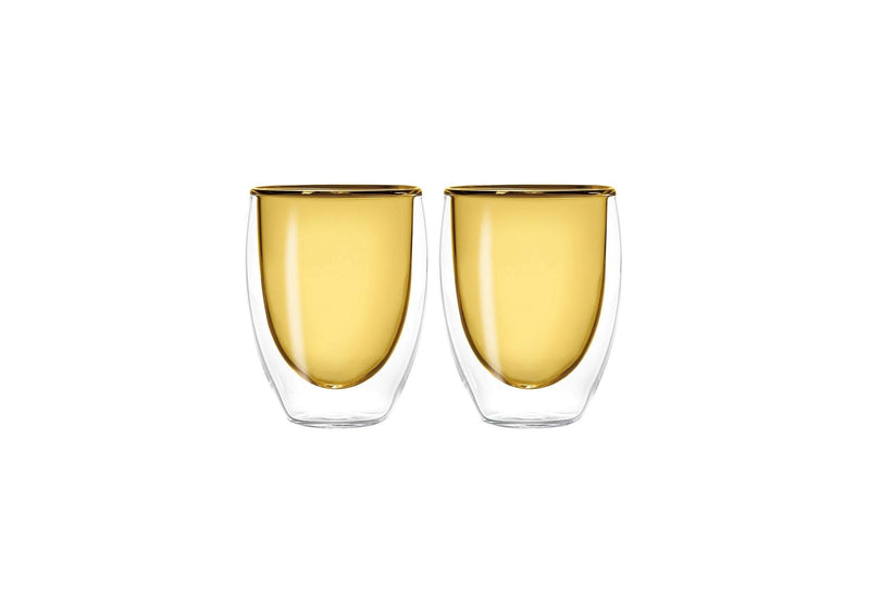 Set De 2 Verres À Double Paroi - Jaune