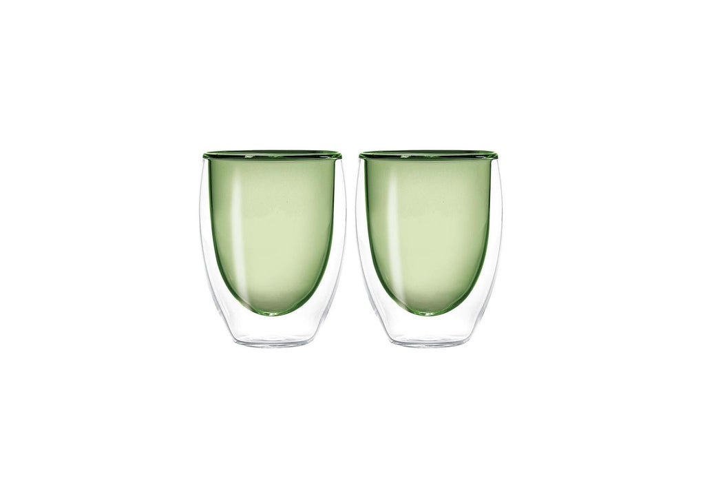 Set De 2 Verres À Double Paroi - Vert