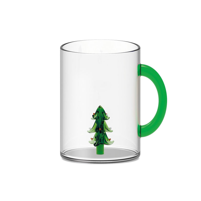 Monterey - Lot De 2 Mugs Sapins - Verre Borosilicate