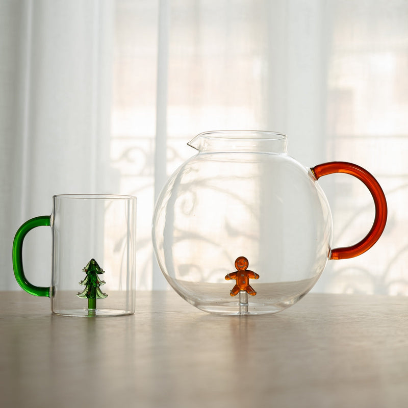 Monterey - Lot De 2 Mugs Sapins - Verre Borosilicate