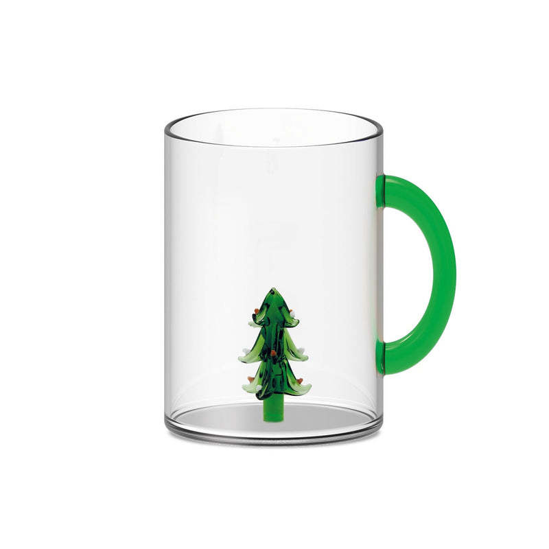 Monterey - Lot De 2 Mugs Sapins - Verre Borosilicate