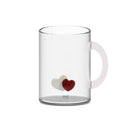 Mug En Verre Borosilicate - Figurine Cœurs