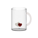 Monterey - Lot De 2 Mugs Cœurs - Verre Borosilicate