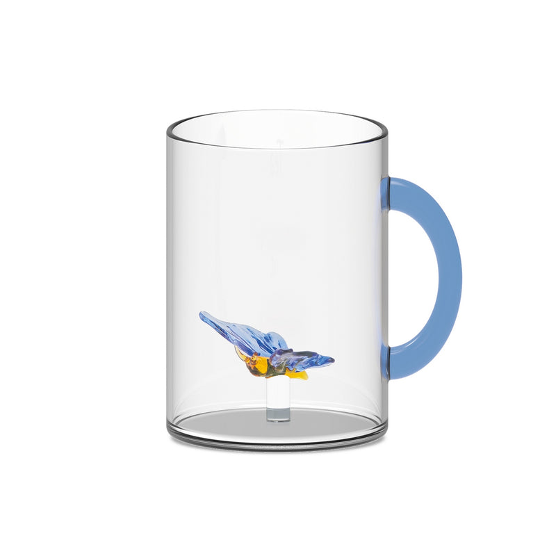 Borosilicate Glass Mug - Butterfly Figurine