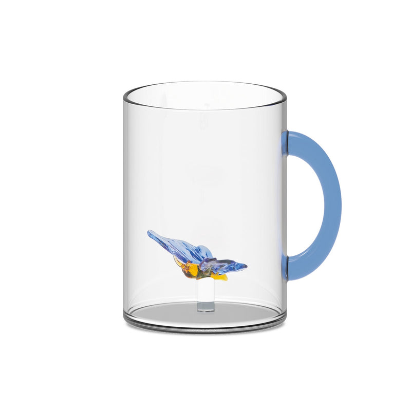 Monterey - Lot De 2 Mugs Papillons - Verre Borosilicate