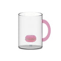 Set of 4 Borosilicate Glass Mugs - Macaron Figure