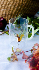 Taza de vidrio de borosilicato - Figura de ardilla
